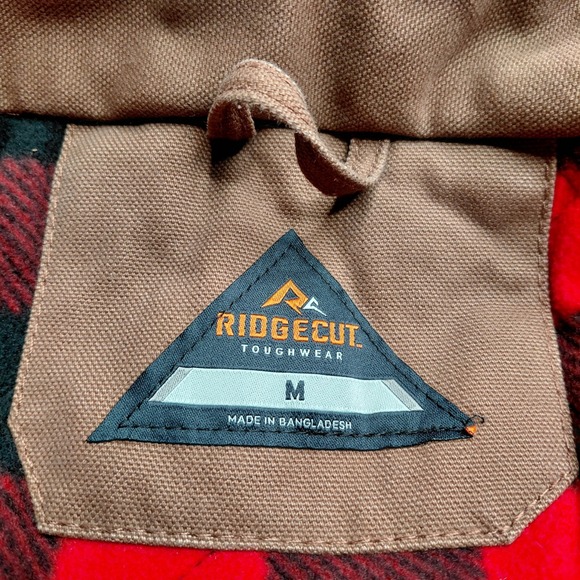 Ridgecut Toughwear Vest Mens M Brown Thermal Work Zip Outdoor Utility Chore Gorp - Picture 7 of 12